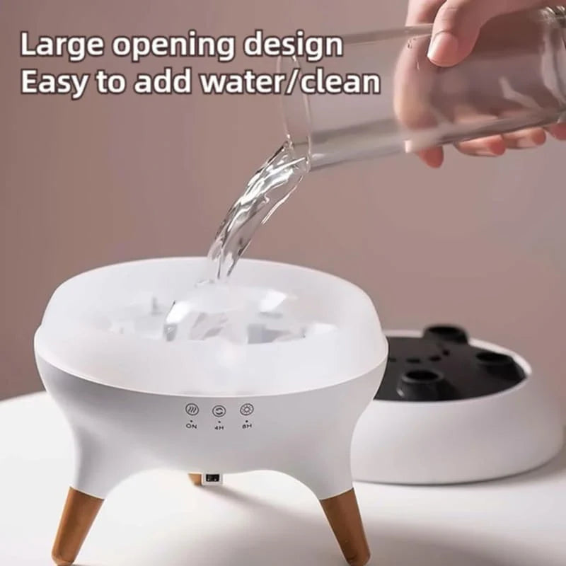 Aromatherapy Humidifier with 7-Color Lights & Remote Control – 250ml Capacity