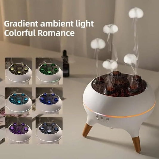 Aromatherapy Humidifier with 7-Color Lights & Remote Control – 250ml Capacity