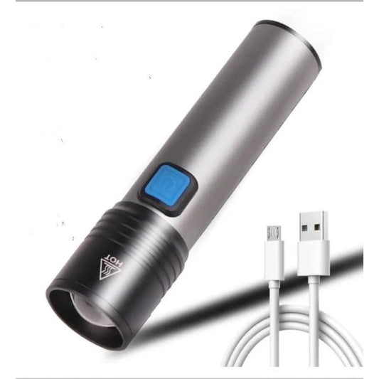 Mini EDC Zoomable Ultra Powerful USB Rechargeable LED Torch